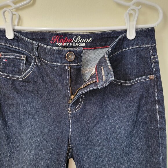 Tommy Hilfiger Hope Boot Denim Jeans Dark Wash 5 Pocket Women's Size 6R - Picture 5 of 11